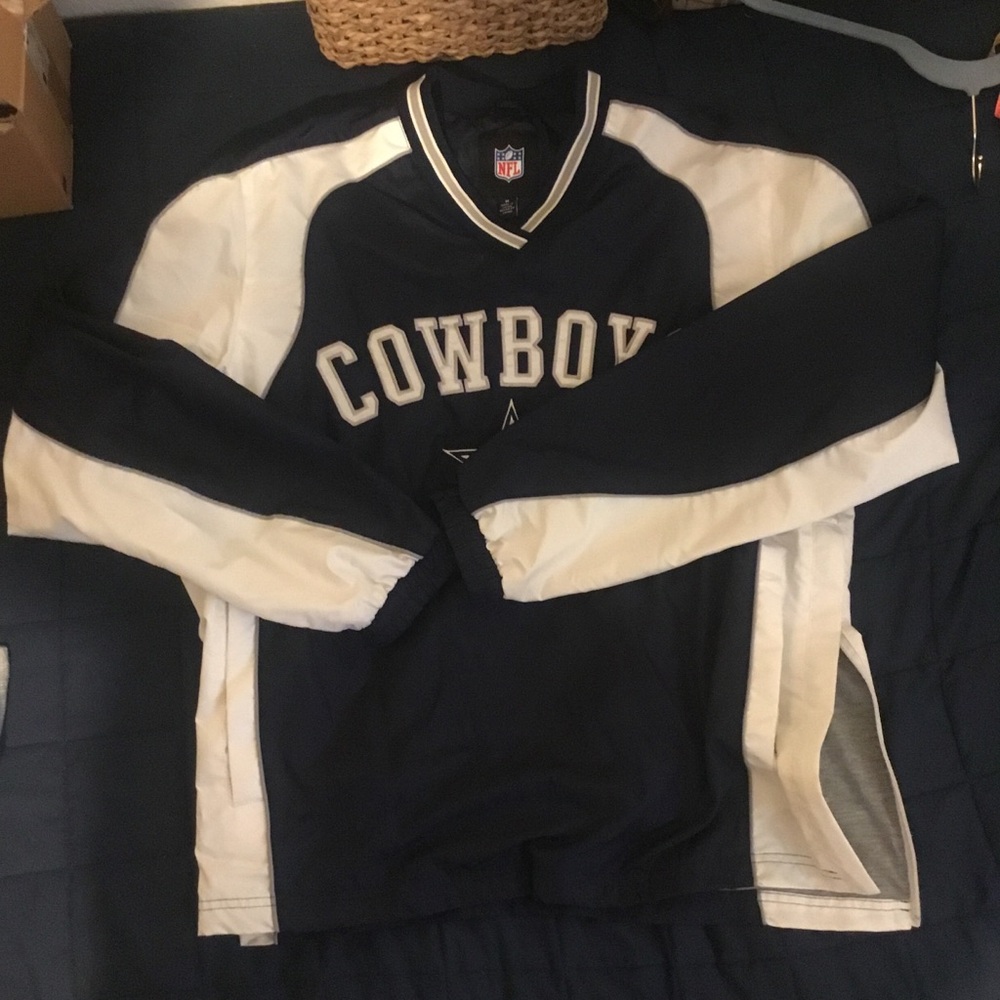Vintage  NFL Dallas Cowboys Navy and White Jacket